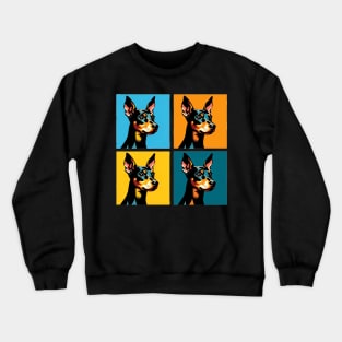 Manchester Terrier Dog Pop Art - Dog Lovers Crewneck Sweatshirt